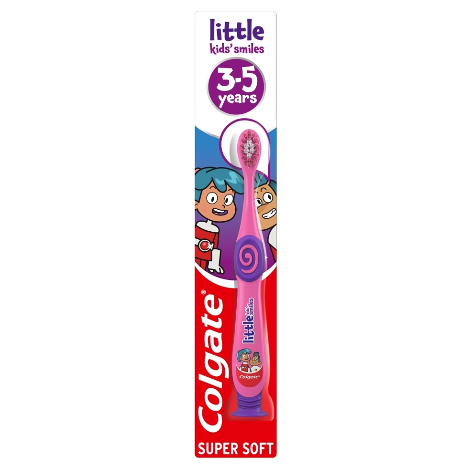 COLGATE Dětský zubní kartáček Little Kids Smiles pro děti ve věku 3-5 let 1ks