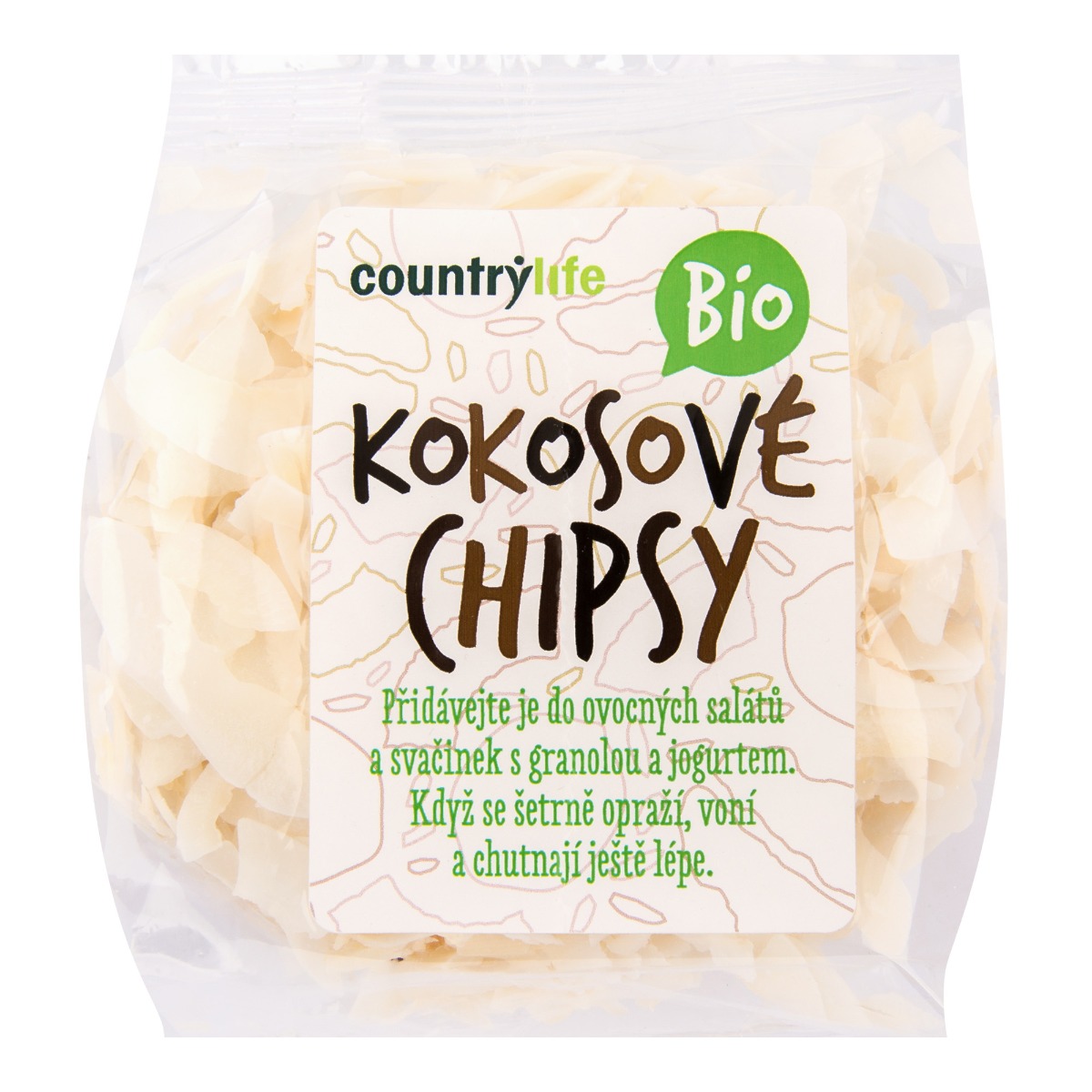 Country Life Chipsy kokosové BIO 150 g