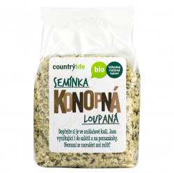 COUNTRY LIFE Konopná semínka loupaná 250 g BIO