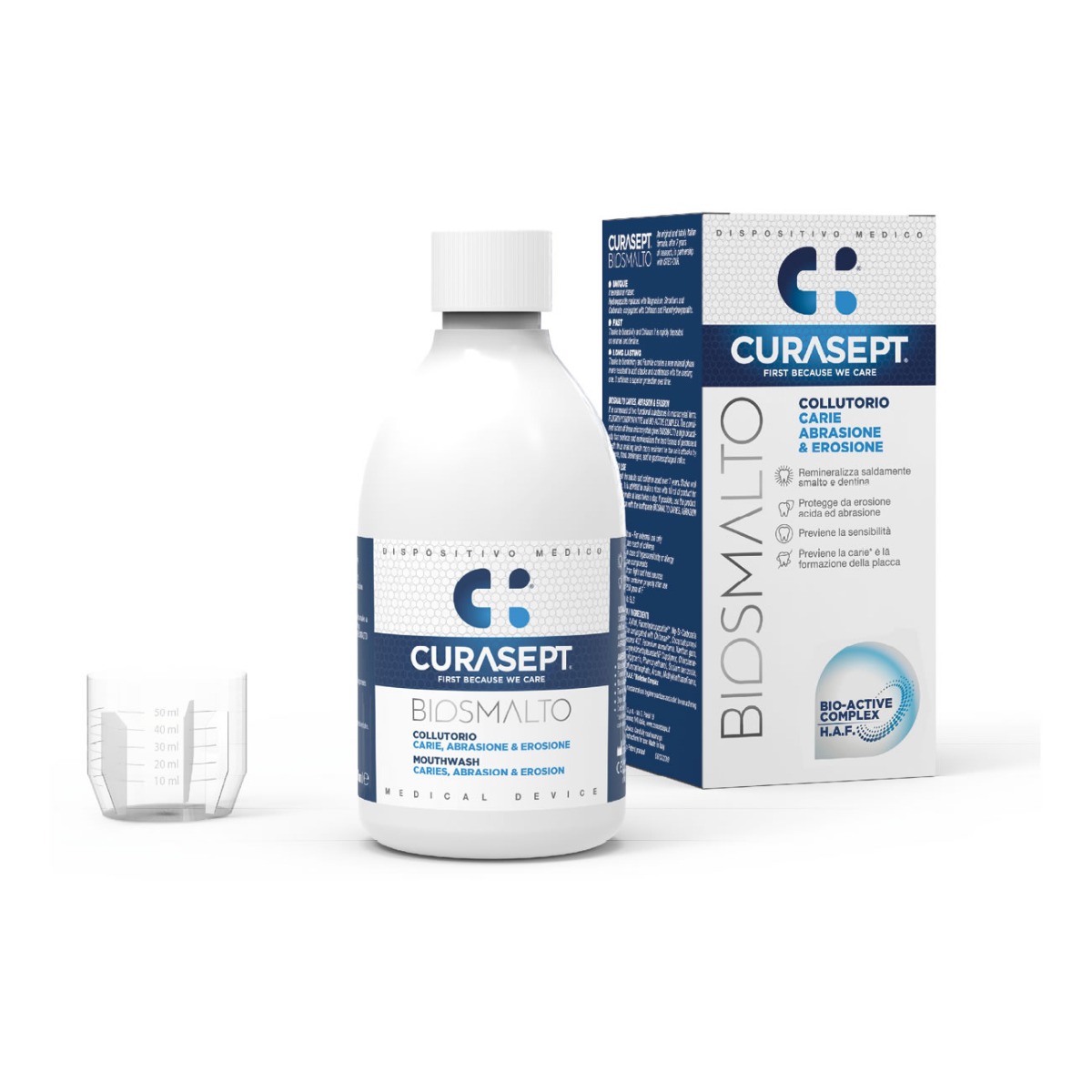 CURASEPT BIOSMALTO Caries Abraze&Eroze ústní voda 300 ml