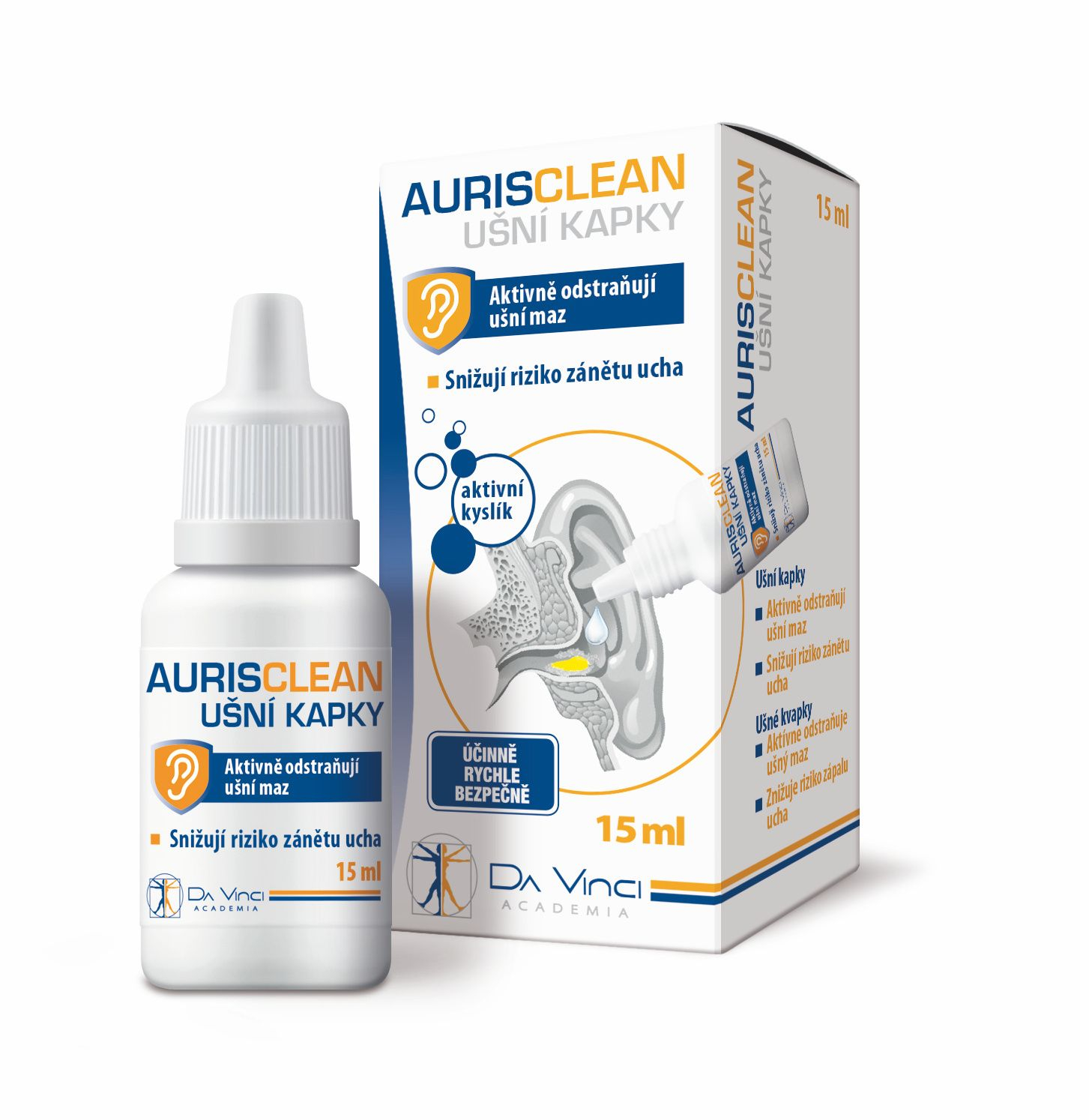 Da Vinci Academia AurisClean ušní kapky 15 ml