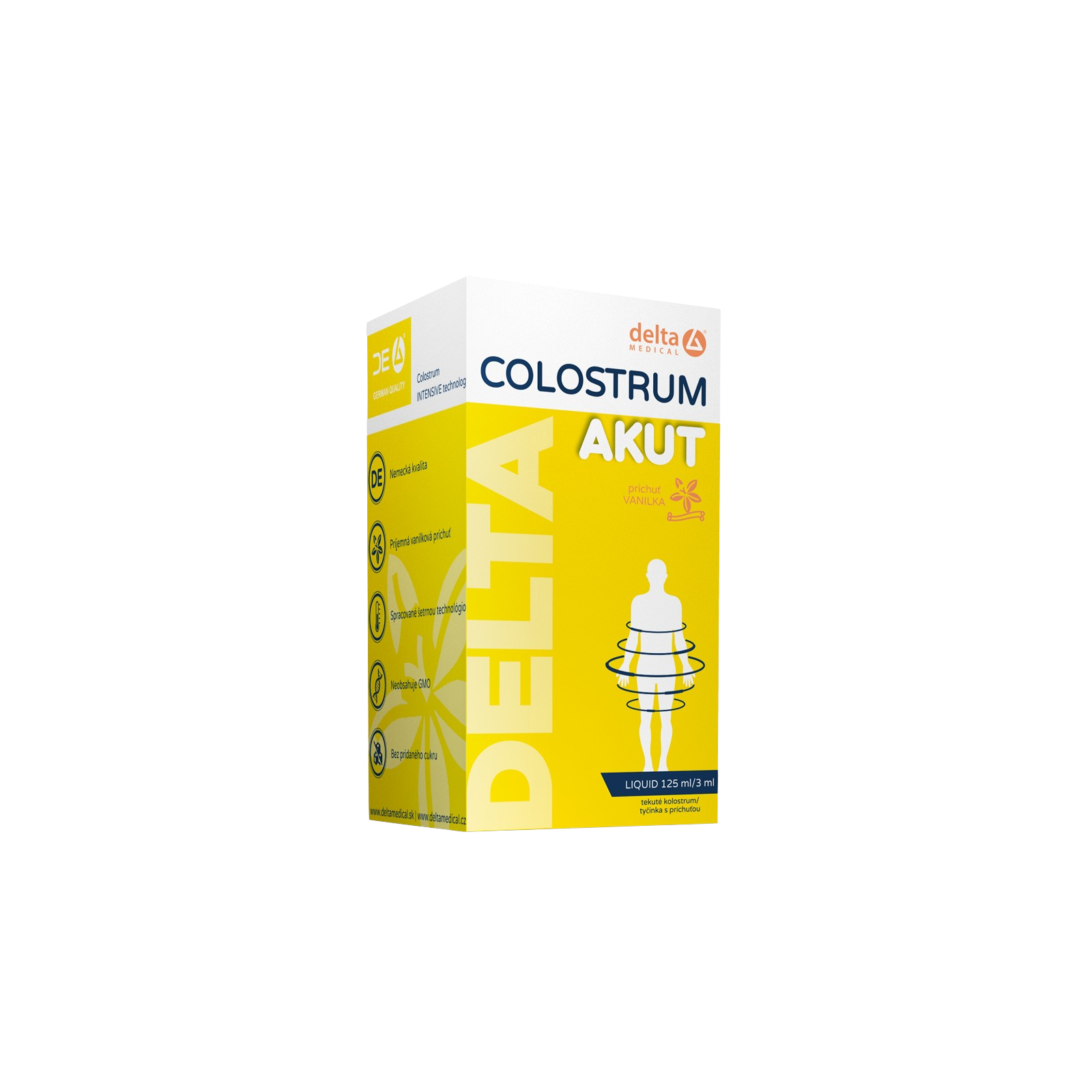 DELTA Colostrum Akut, příchuť vanilka 125 ml