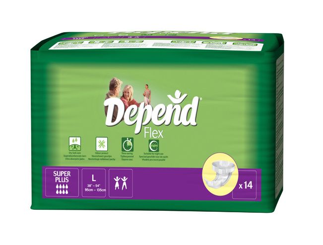 Depend Flex Super Plus vel. L plenkové kalhotky prodyšné  14 ks