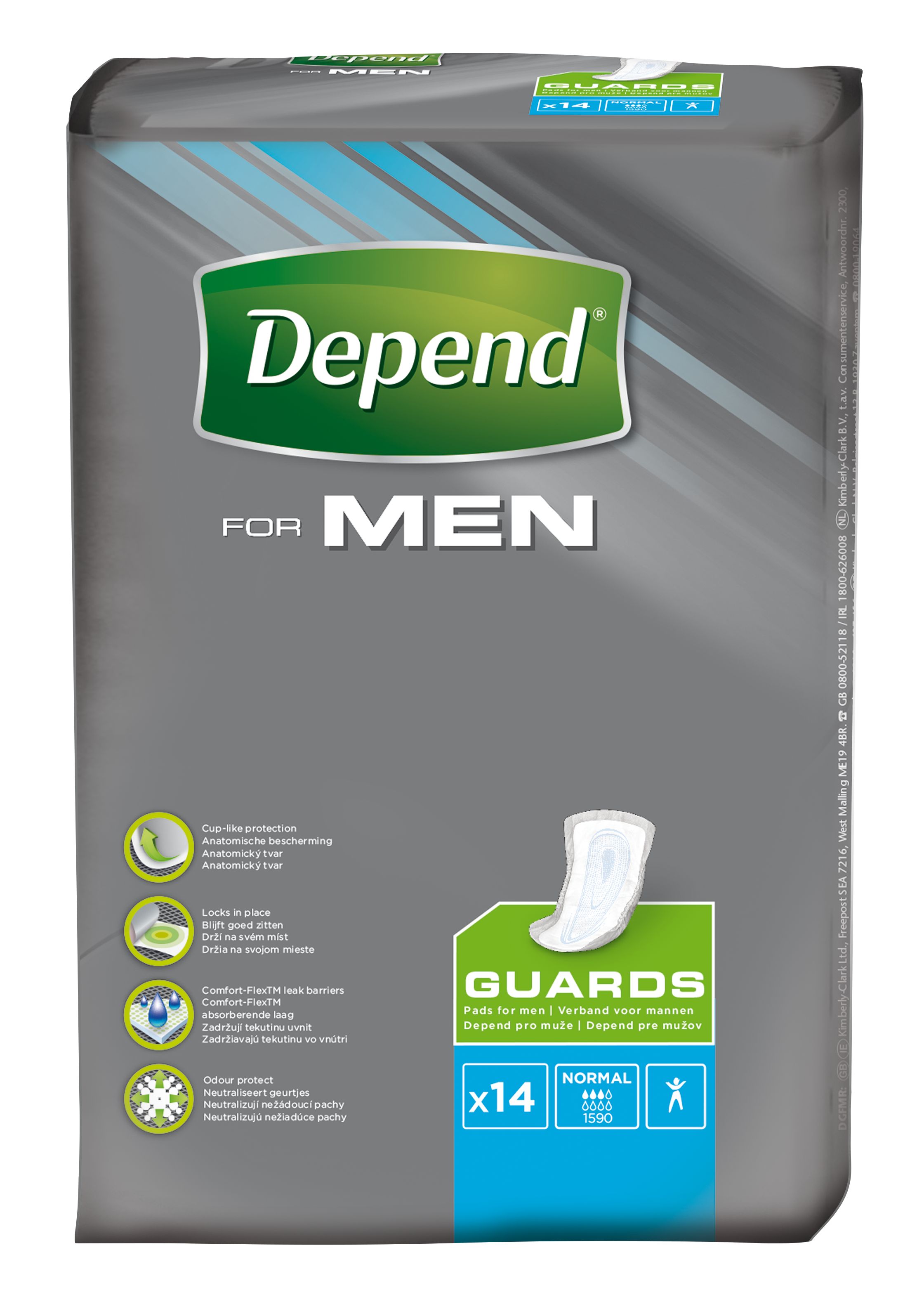 Depend For Men 2 inkontinenční vložky 14 ks