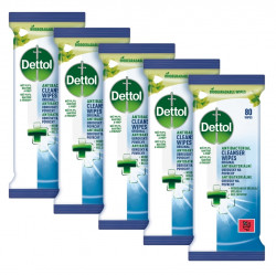 DETTOL Antibakteriální ubrousky na povrchy 80 ks 4+1