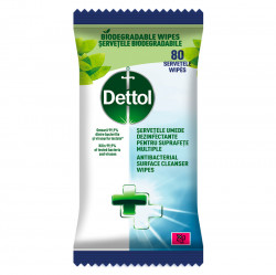 DETTOL Antibakteriální ubrousky na povrchy 80 kusů