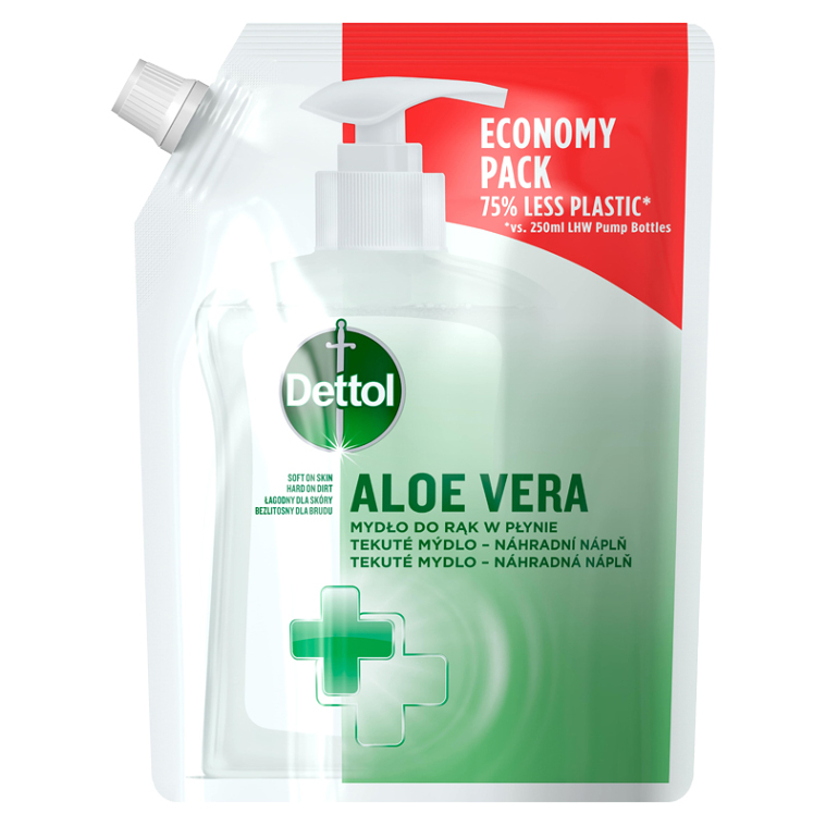 DETTOL Tekuté mýdlo náhradní náplň Aloe Vera a vitamín E 500 ml