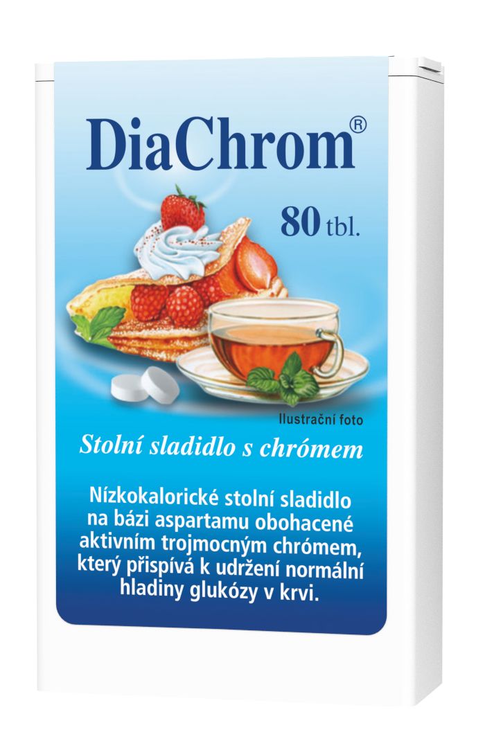 DiaChrom nízkokalorické sladidlo 80 tablet