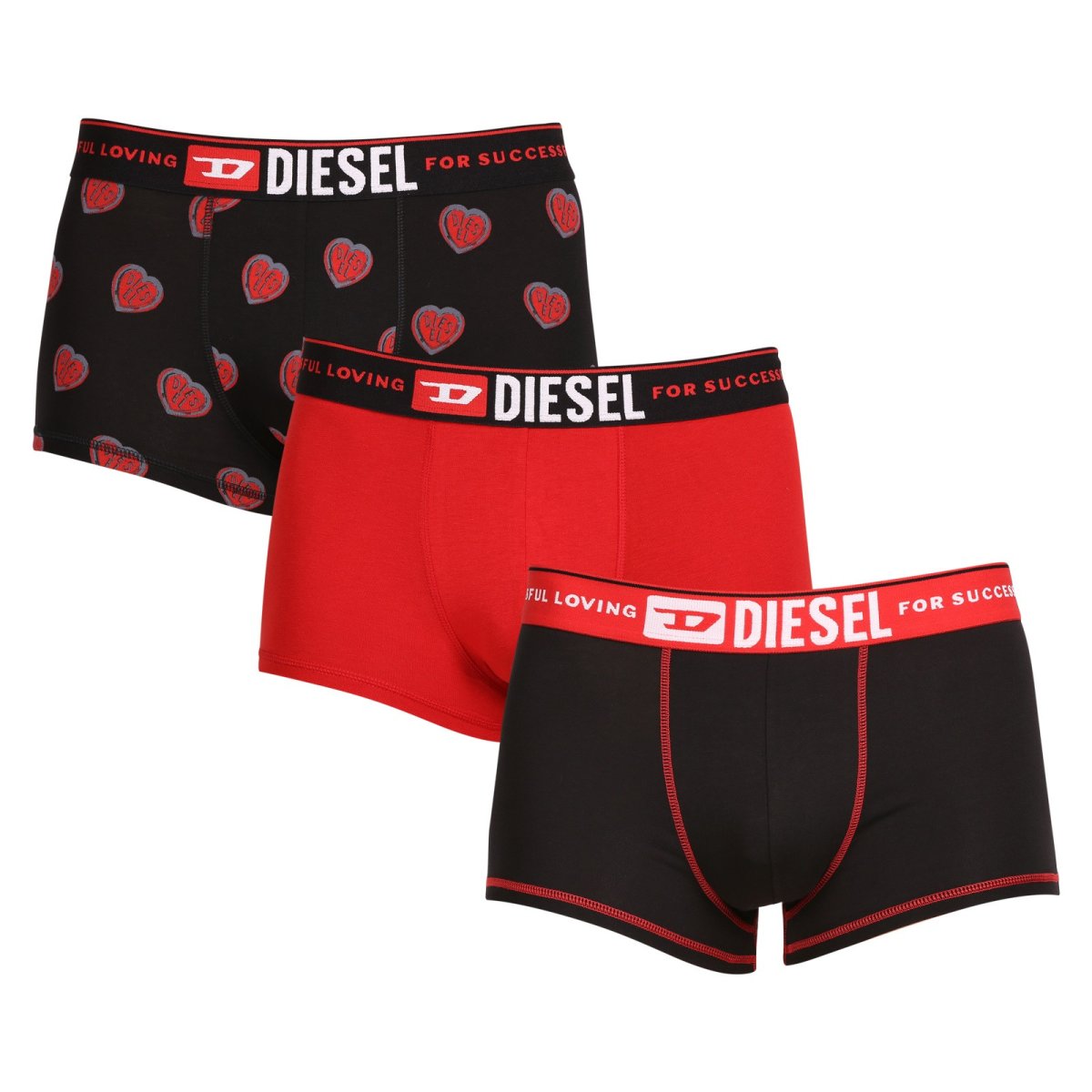 Diesel 3PACK pánské boxerky vícebarevné (00ST3V-0SIAX-E6800) M