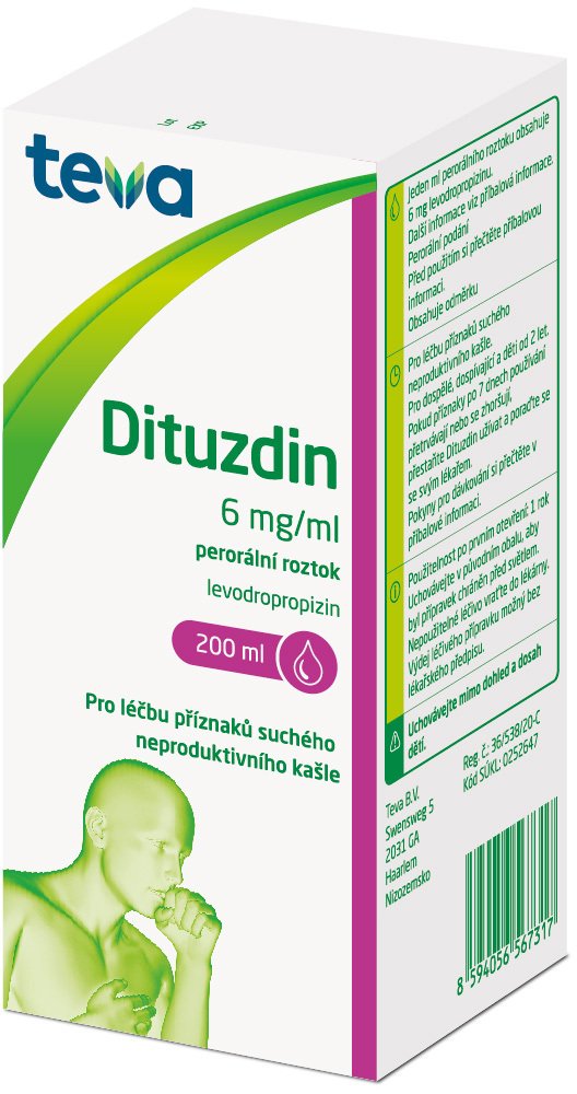 DITUZDIN Dituzdin s účinnou látkou levodropropizin 200 ml