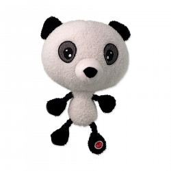 Dog Fantasy Hračka Big head panda plyšová pískací 30 cm