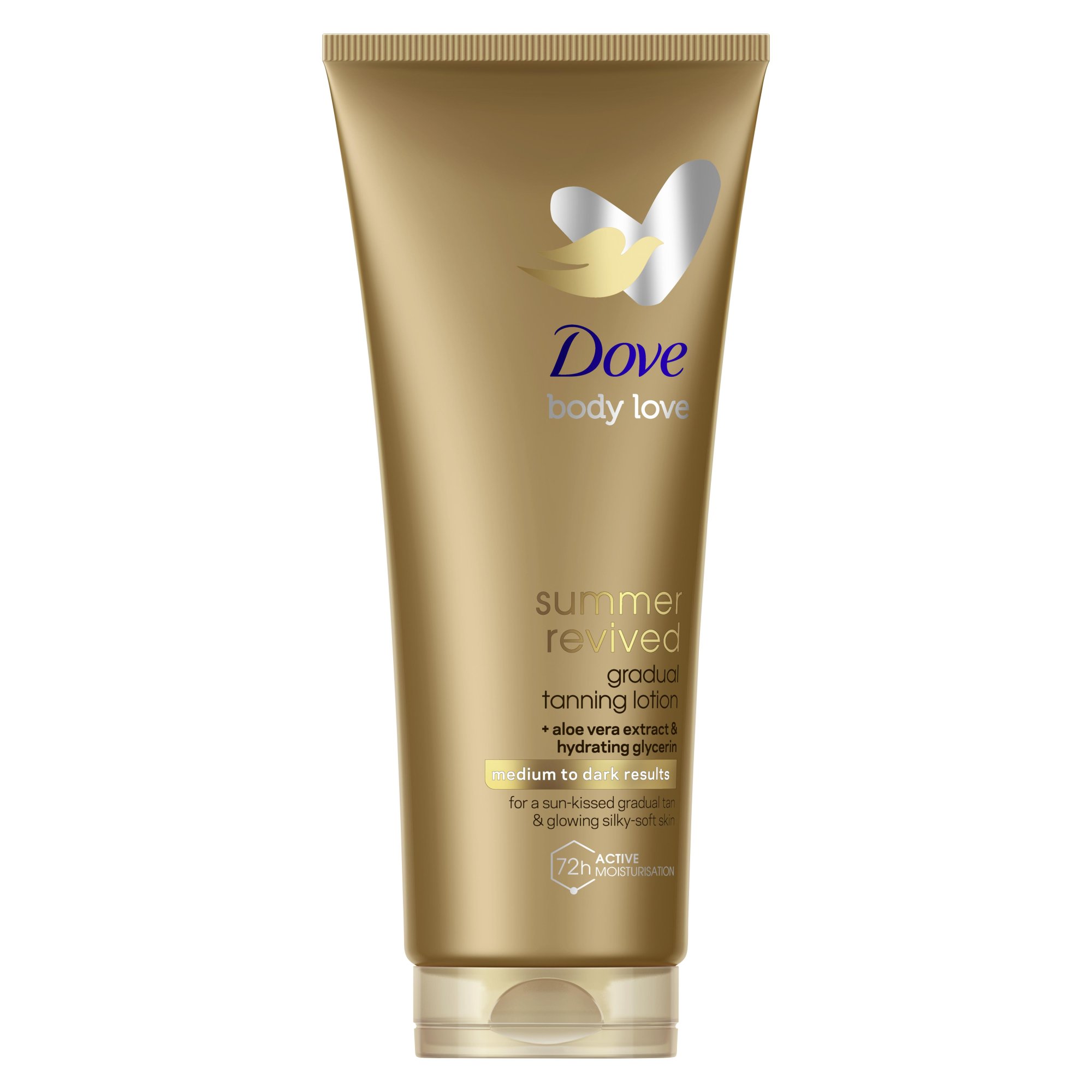 DOVE Derma Spa Summer Revived Tónovací tělové mléko, Dark 200 ml