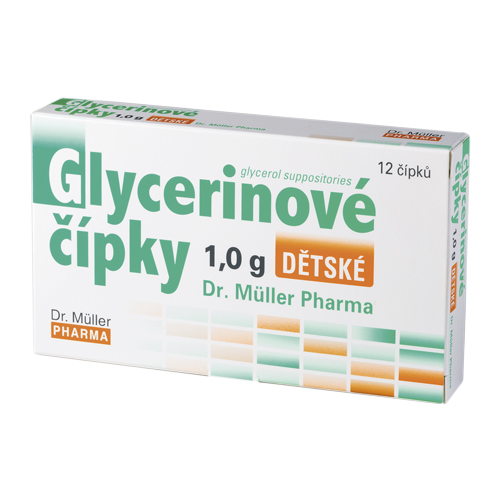 Dr. Müller Glycerinové čípky dětské 1 g 12 čípků