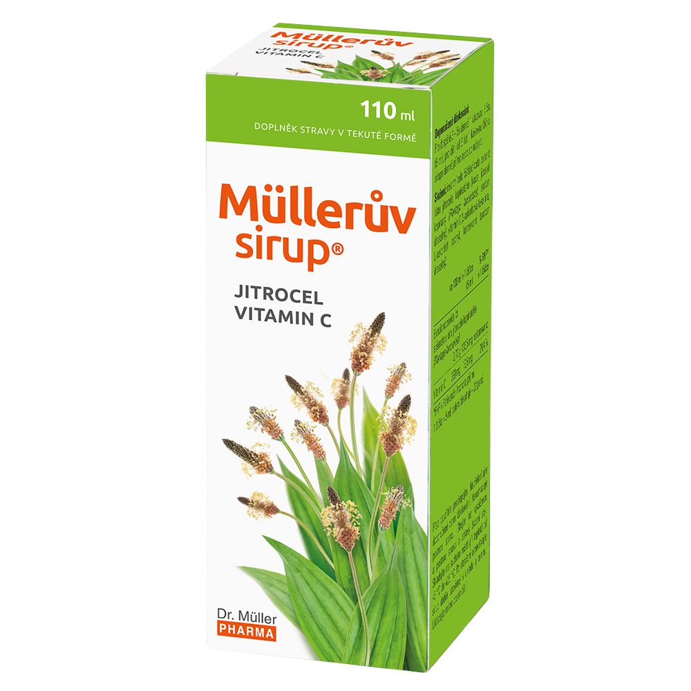 Dr. Müller Müllerův sirup s jitrocelem a vitaminem C 110 ml