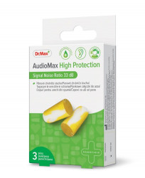 Dr. Max AudioMax High Protection 33 dB chrániče sluchu 3 páry