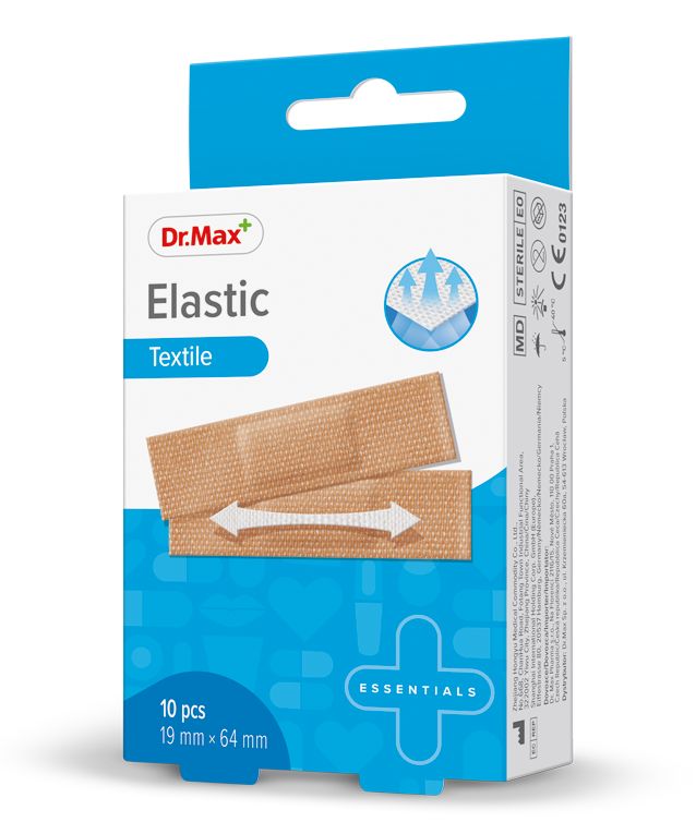 Dr. Max Elastic Textile 19 x 64 mm náplast 10 ks