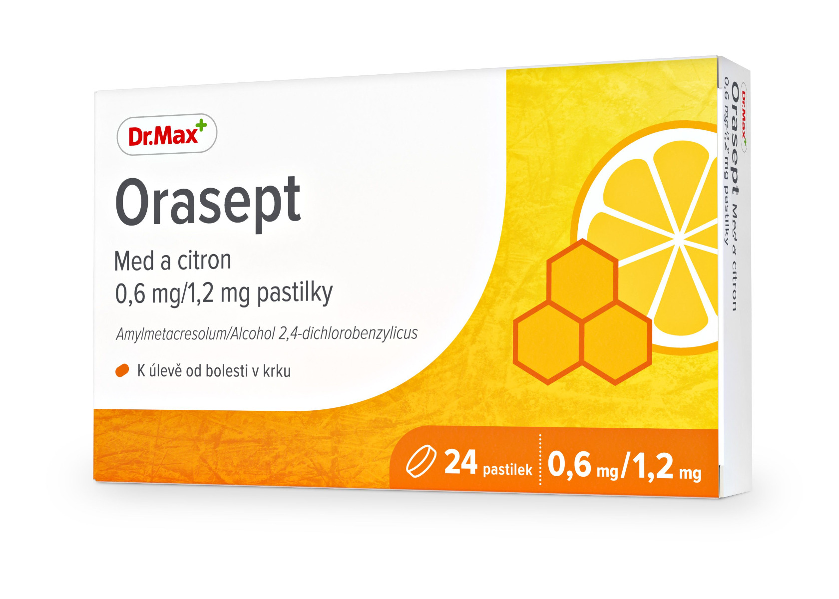 Dr. Max med a citron 0,6 mg/1,2 mg 24 pastilek