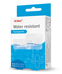 Dr. Max Water resistant Transparent 2 velikosti náplast 20 ks