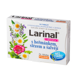 Dr. Müller Larinal® s heřmánkem, slézem a šalvějí 16 tablet