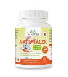 Dr. Natural Naturálek Hlíva ústřičná s vitamínem D 90 tablet