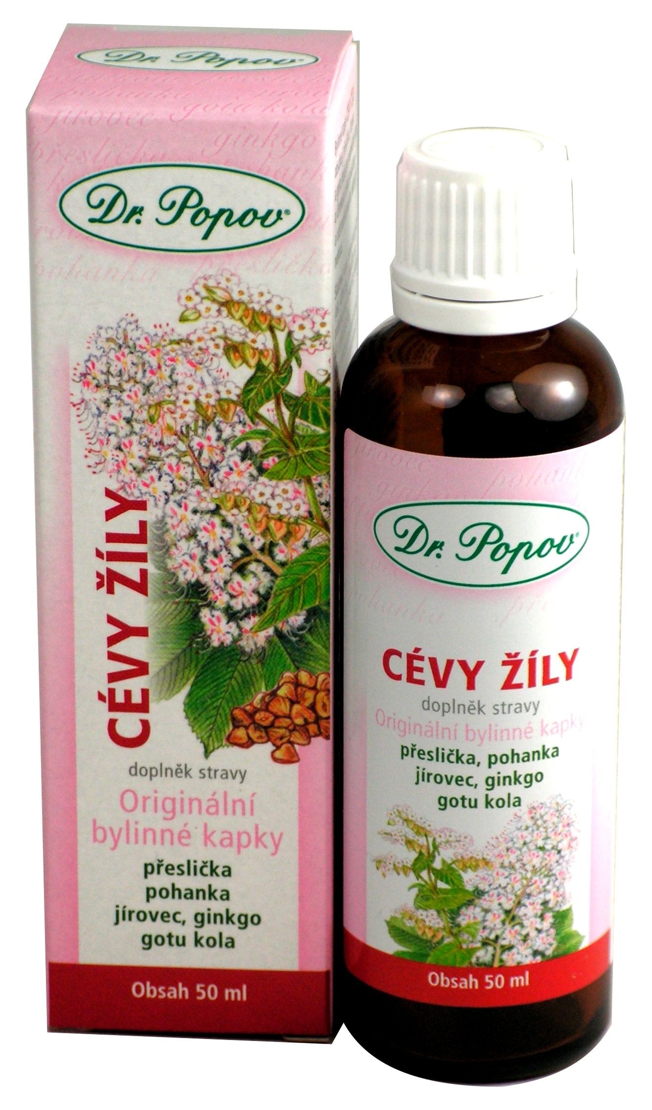 Dr. Popov Cévy žíly bylinné kapky 50 ml