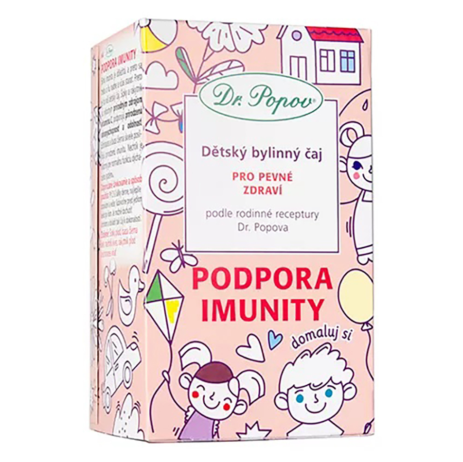 DR. POPOV Dětský bylinný čaj podpora imunity 20 x 1.5 g