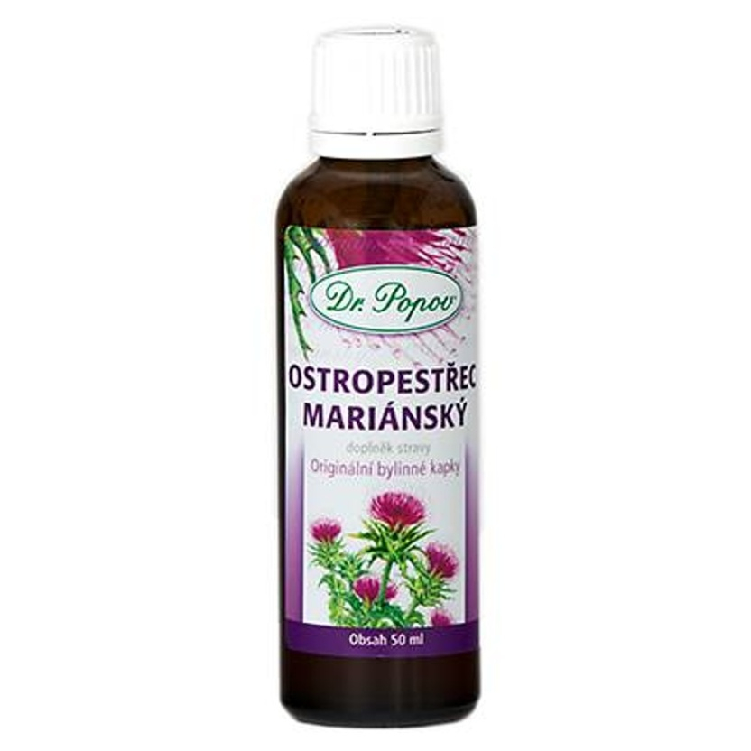 DR.POPOV Kapky bylinné ostropestřec mariánský 50 ml