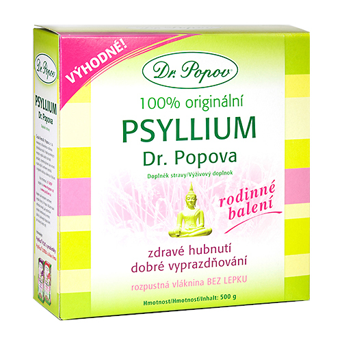 DR.POPOV Psyllium indická rozpustná vláknina 500 g