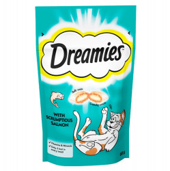 DREAMIES pochoutka pro kočky s lososem 60 g