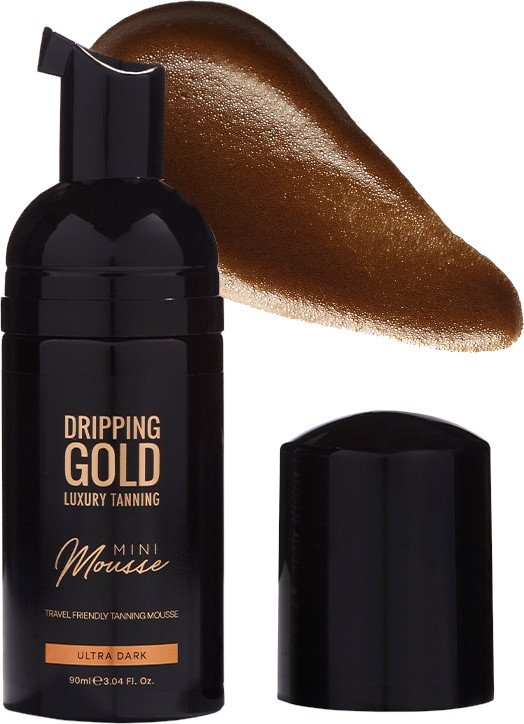 DRIPPING GOLD Cestovní samoopalovací pěna ultra dark, 90 ml