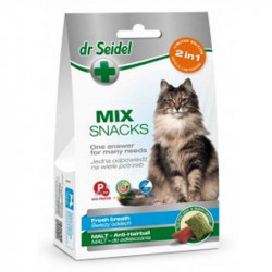 Drseidel DR. SEIDEL snacks for cats - MIX 2in 1 for fresh breath & malt 60g