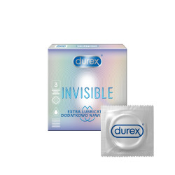 DUREX Invisible Extra Lubricated Kondomy 3 ks