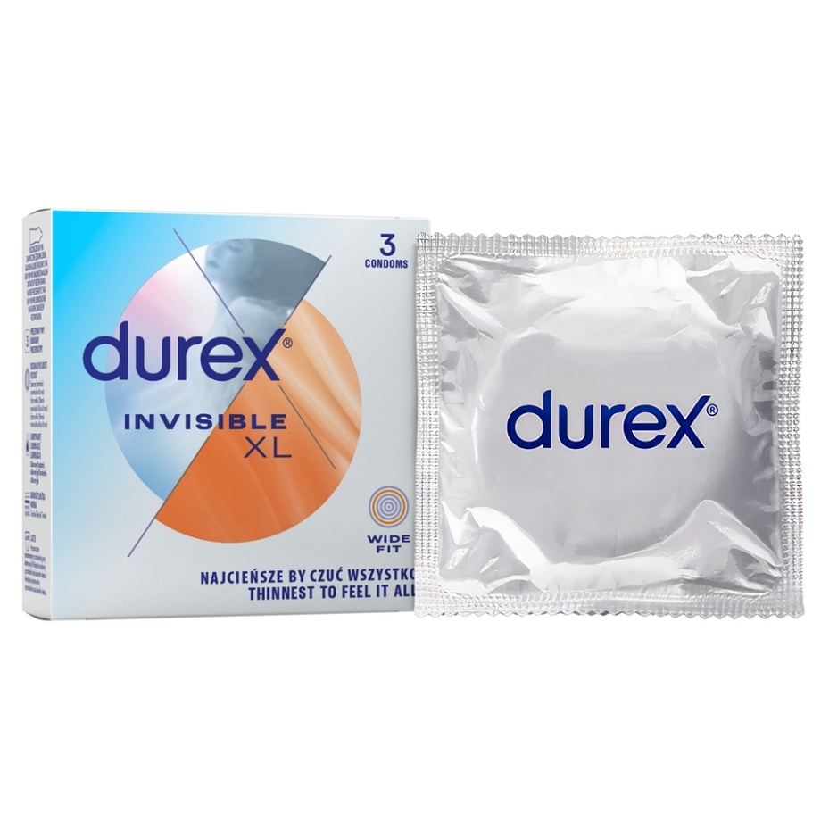 DUREX Invisible kondomy XL 3 ks