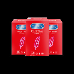 DUREX Kondomy Feel Thin Classic pack (2+1) 54 ks