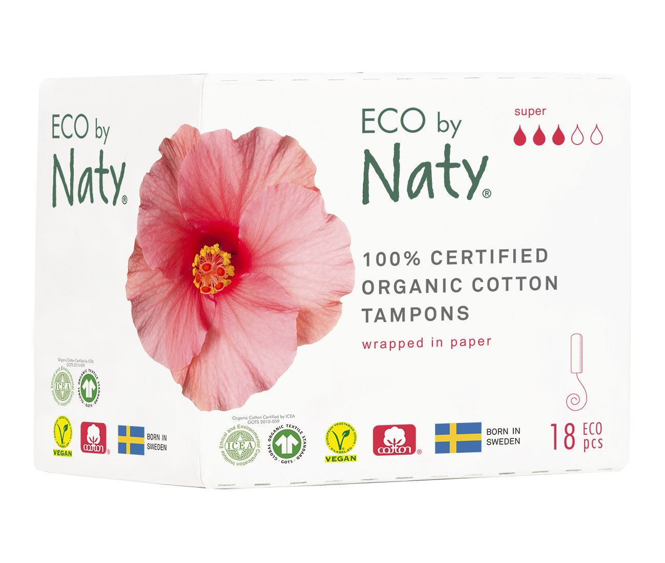 ECO by Naty Super dámské tampóny 18 ks