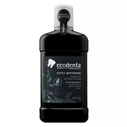 ECODENTA bělící ústní voda s černým uhlím 500 ml