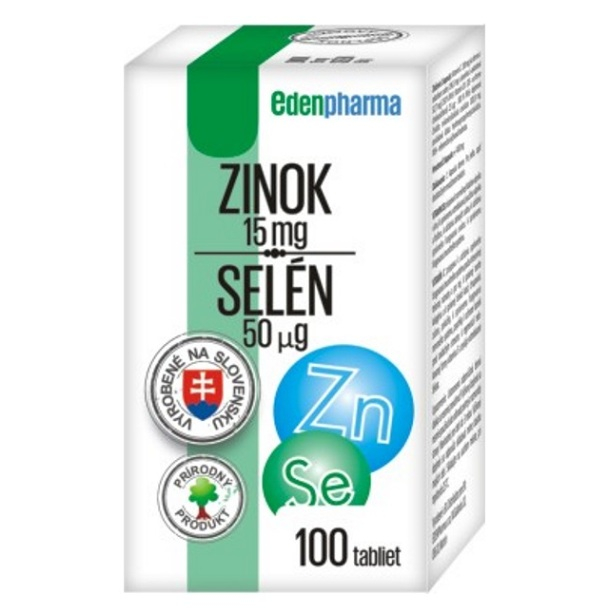 EDENPHARMA Zinek a selen 100 tablet