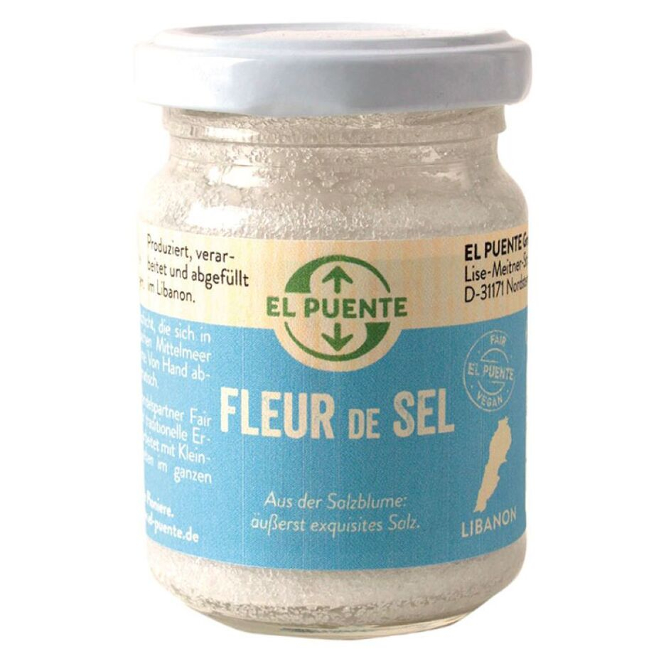 EL PUENTE Fleur de sel z Libanonu mořská sůl 100 g, poškozený obal