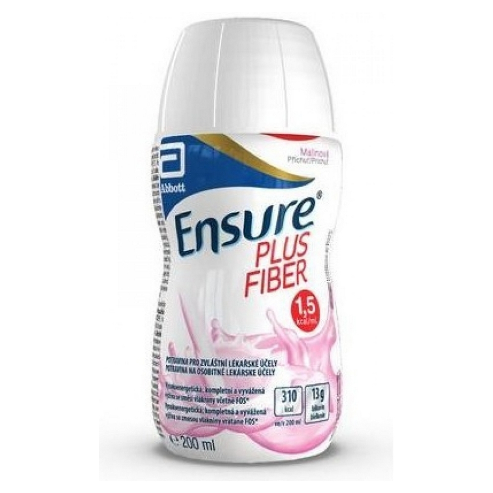 ENSURE PLUS Fiber příchuť malinová 200 ml