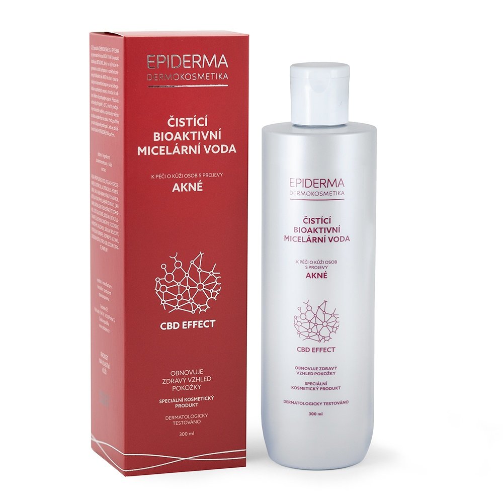 Epiderma Bioaktivní CBD micelární voda při akné 300 ml