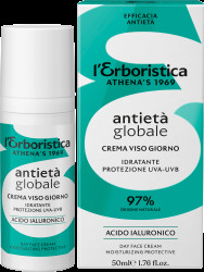 ERBORISTICA Global Anti-Age denní pleťový krém s kyselinou hyaluronovou a UVA-UVB ochranou 50 ml