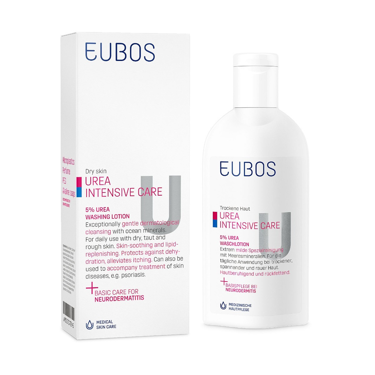 EUBOS Urea 5% mycí mléko 200 ml