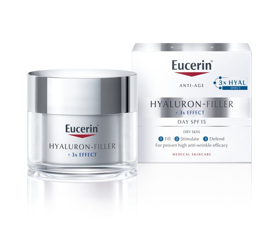 Eucerin Hyaluron-Filler + 3x Effect denní krém pro suchou pleť 50 ml