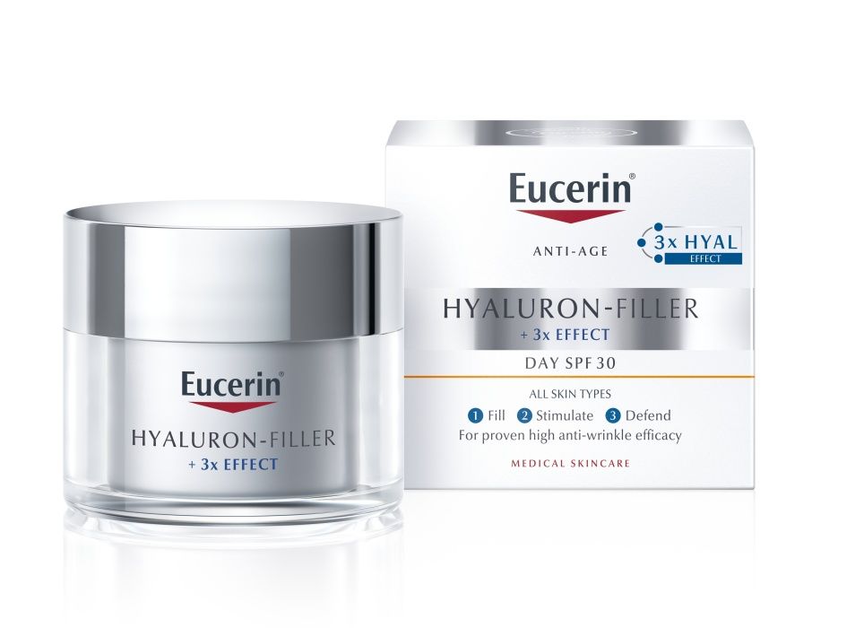 Eucerin Hyaluron-Filler + 3x Effect denní krém SPF30 proti vráskám 50 ml