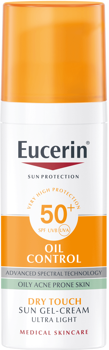 EUCERIN Sun Opalovací gel na obličej Oil Control SPF 50+, 50 ml