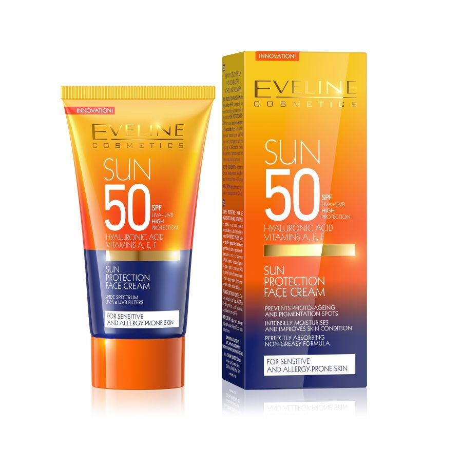 Eveline SUN SPF50 opalovací krém na obličej 50 ml