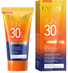 EVELINE SunCare Opalovací krém na obličej SPF30 50 ml