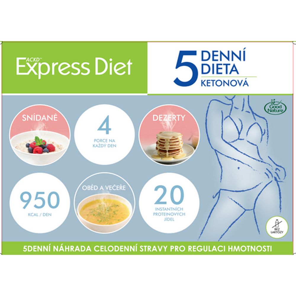 EXPRESS DIET 5denní proteinová dieta na hubnutí 20 jídel