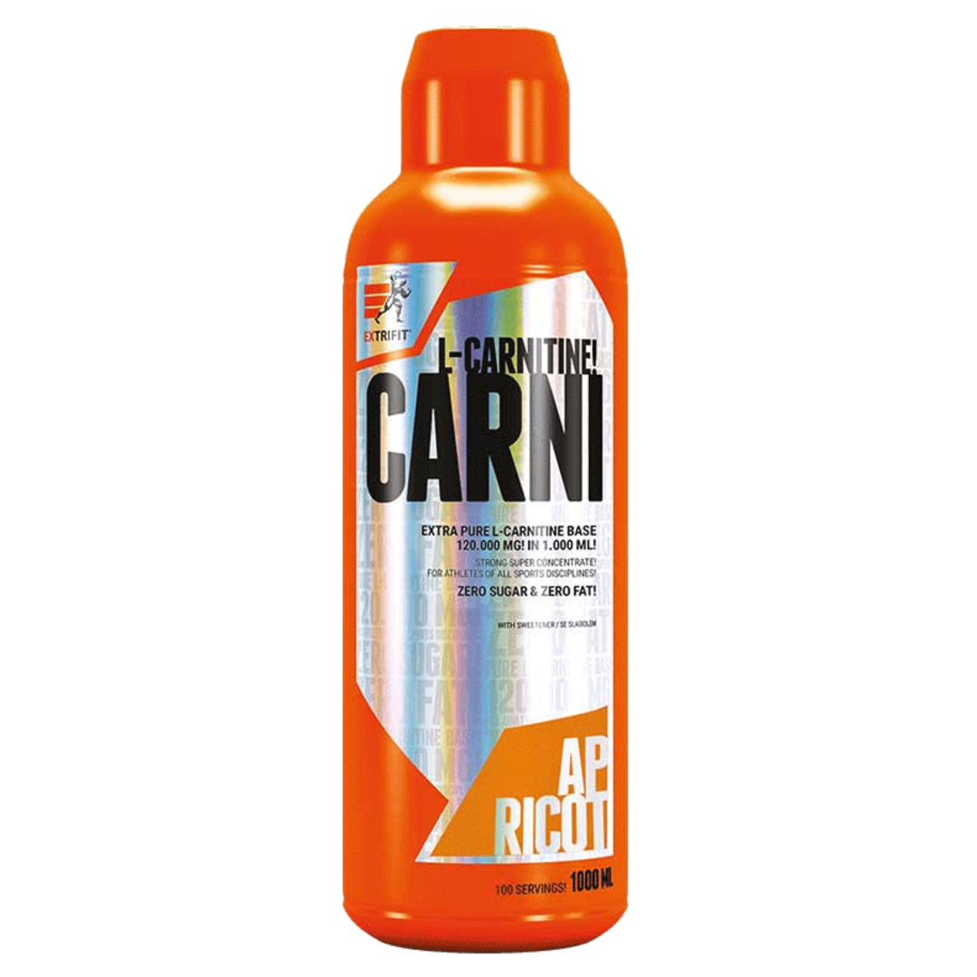 Extrifit Carni Liquid 120000mg 1000ml - ledový čaj, broskev