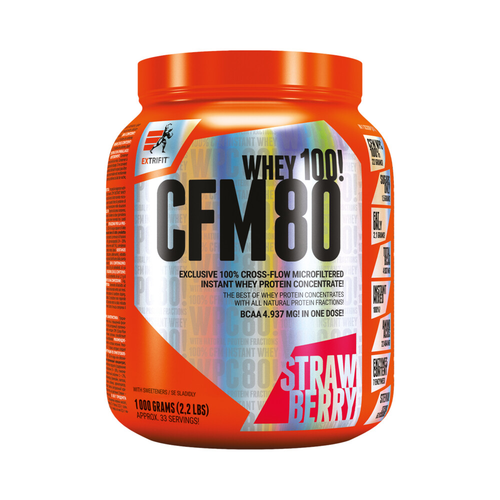 Extrifit CFM Instant Whey 80 1kg - jahoda